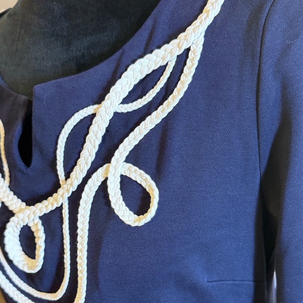 Talbots Navy Garment with White Detailing - Picture 7 of 7